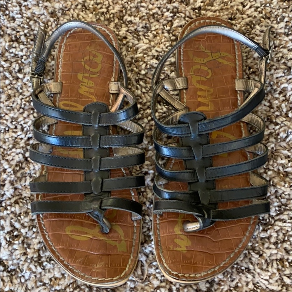 Sam Edelman black gladiator sandals